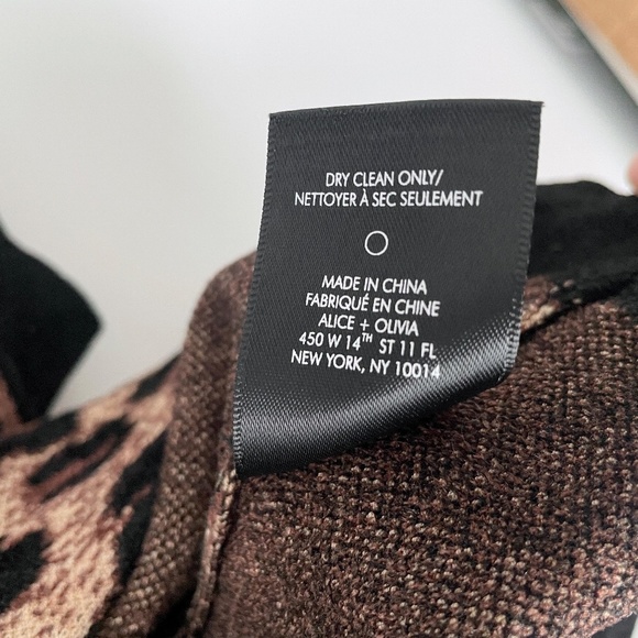 Alice + Olivia Leopard Print Cardigan - Black and Brown - Picture 12 of 13